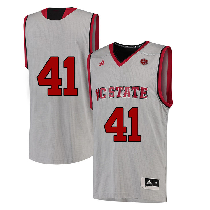 Men #41 Thurl Bailey NC State Wolfpack College Basketball Jerseys-White